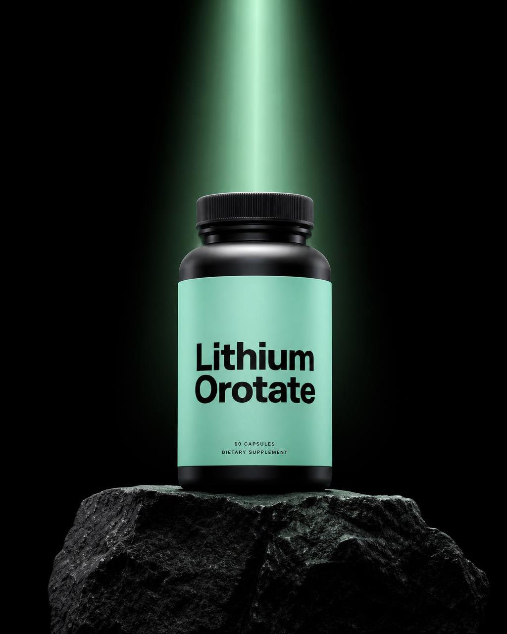 Lithium Orotate nootropic bottle